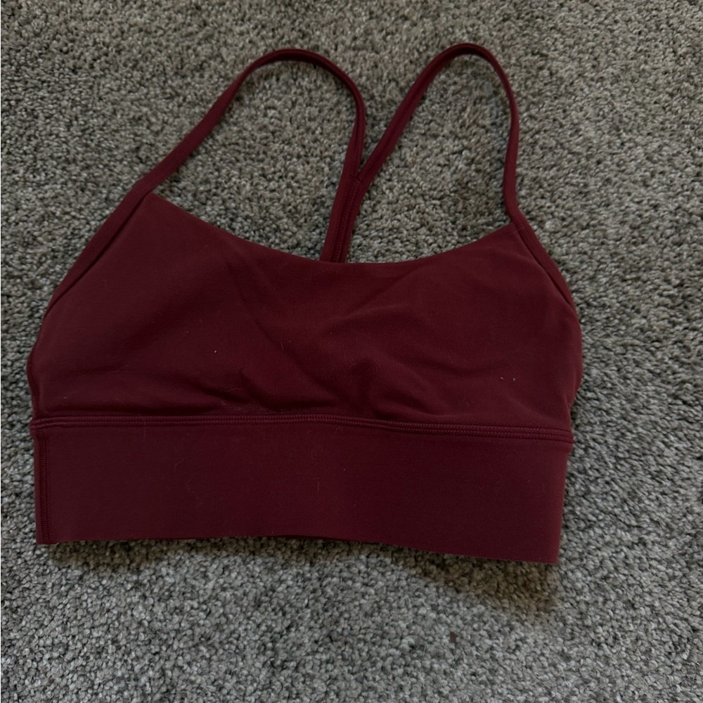 Lululemon Athletica Red Wine Colored Sports Bra
